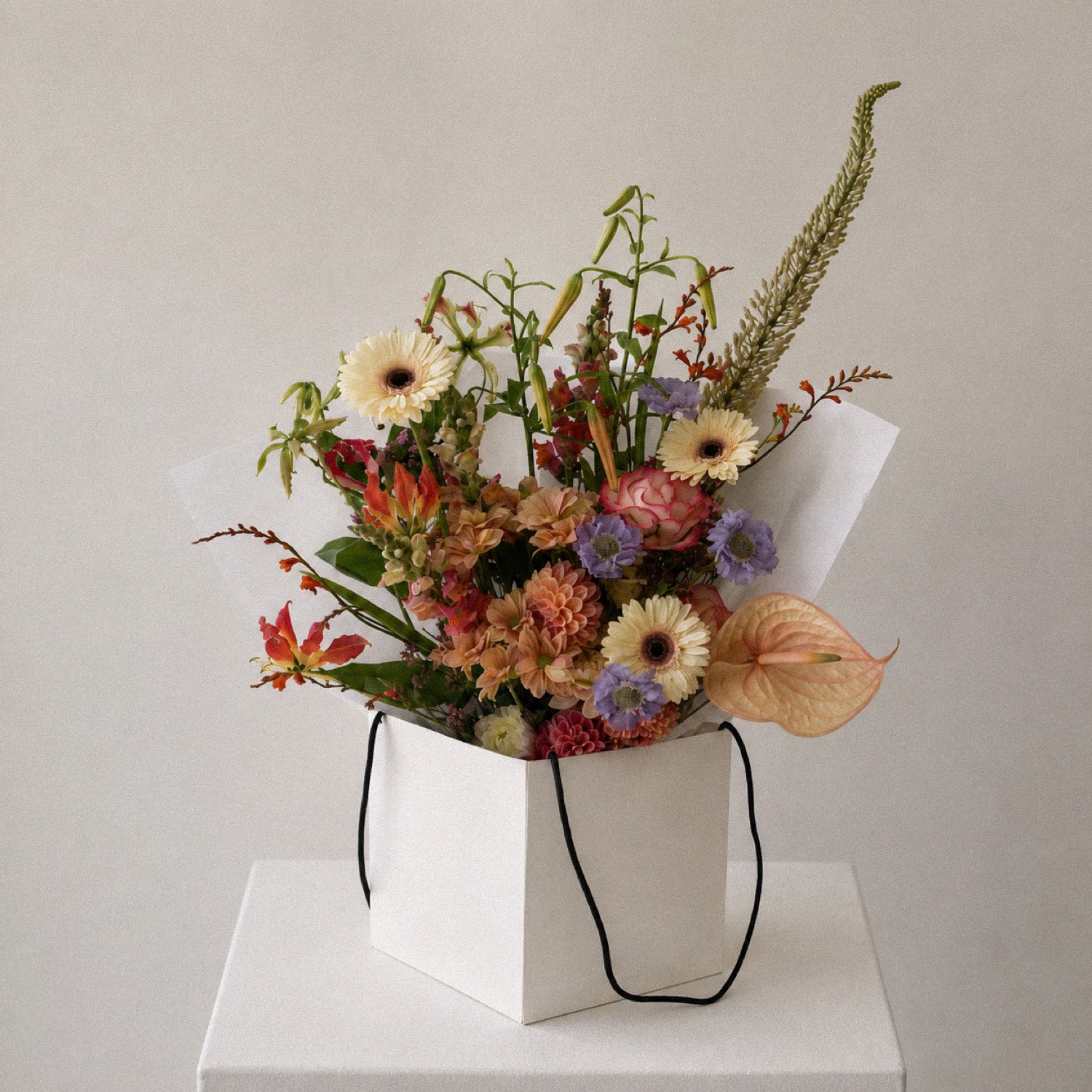 Mixed Flower Bouquet — seasonal flowers in a gift bag, Maison Bloom Bali
